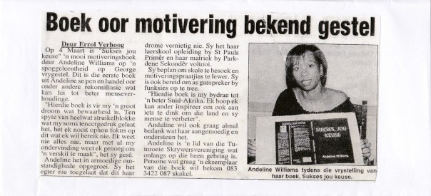 My book launch article